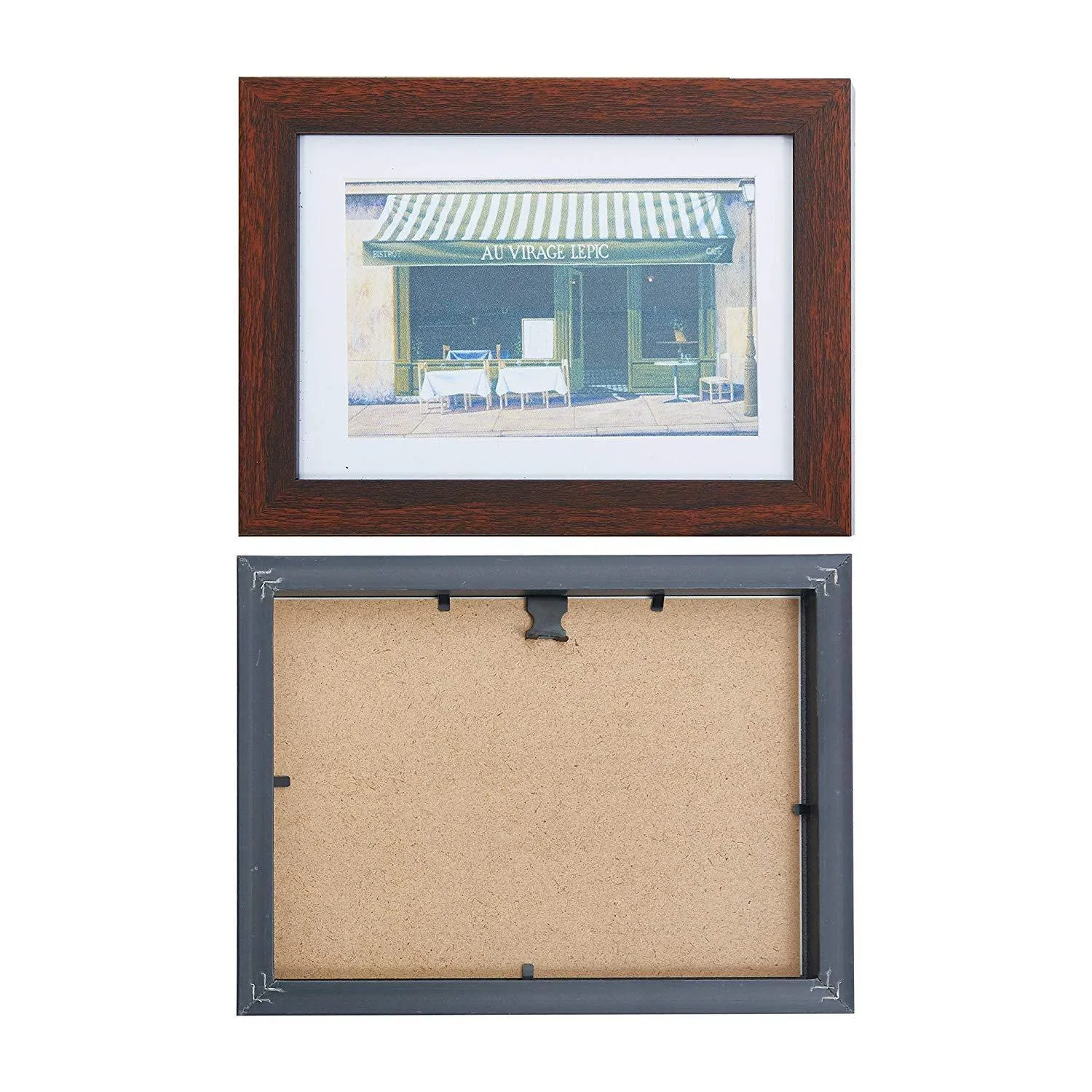 10 Pcs Multi Pack Picture Frame Value Set, Brown