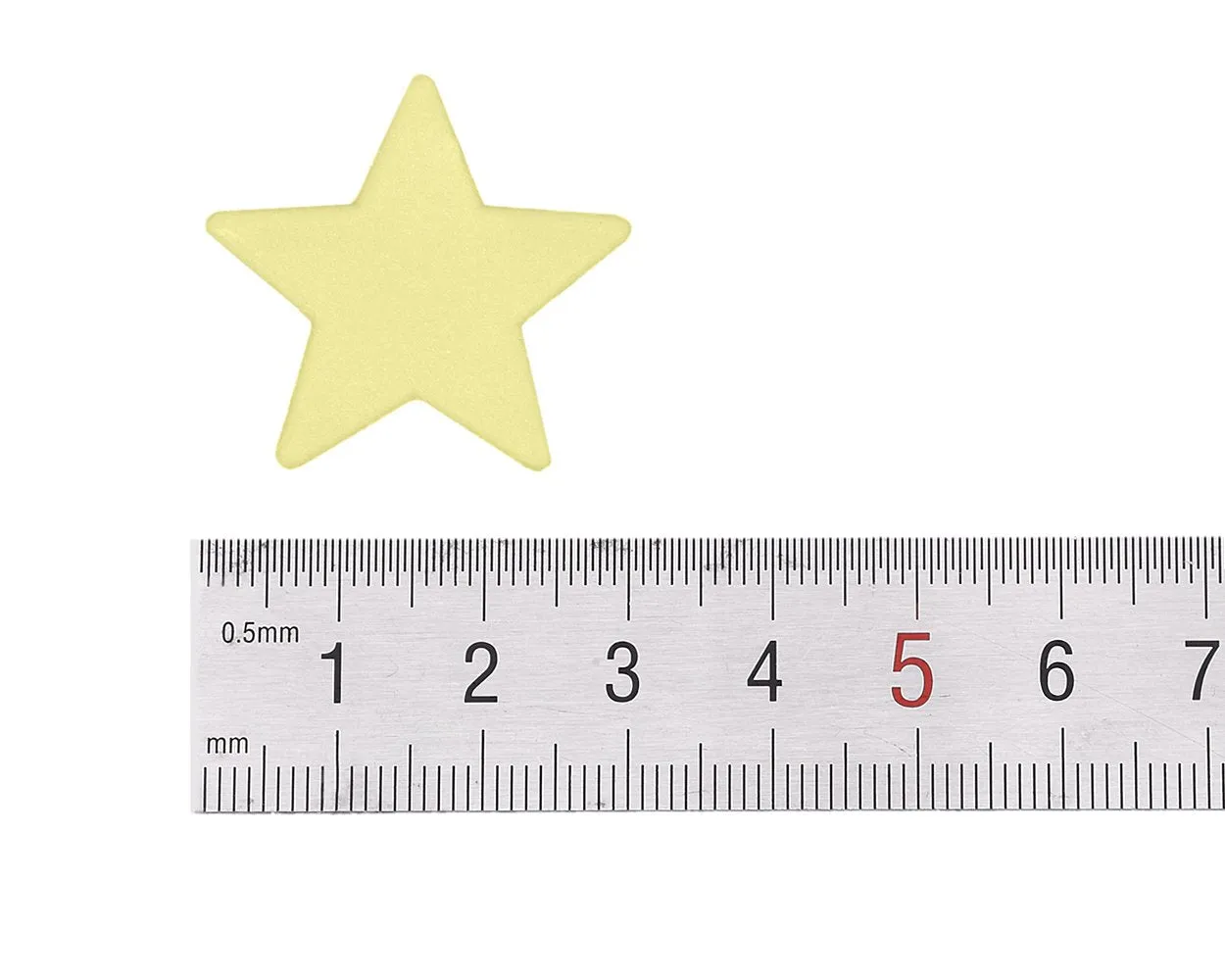 100 Pieces Luminous Star Shaped Wall Stickers for Bedroom Decoration