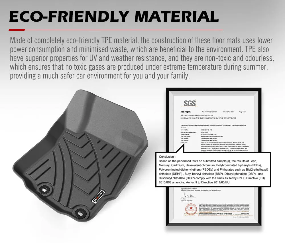 3D TPE Car Floor Mats for Mitsubishi Outlander ZG/ZH/ZJ/ZK/ZL MY 2007-2021