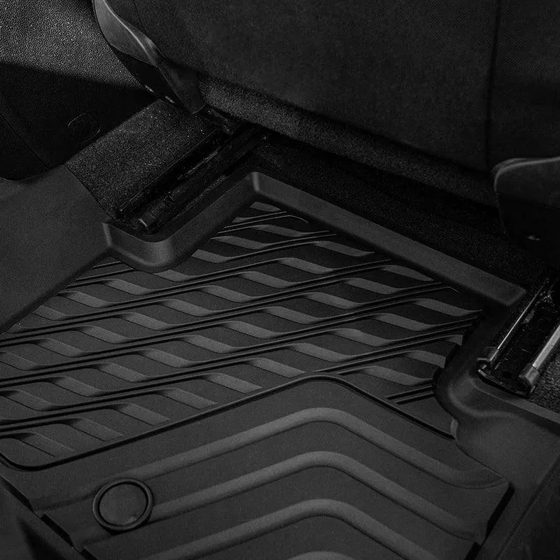 3W Chevy / Chevrolet Colorado Crew Cab / GMC Canyon Crew Cab 2015-2022 Custom Floor Mats TPE Material & All-Weather Protection