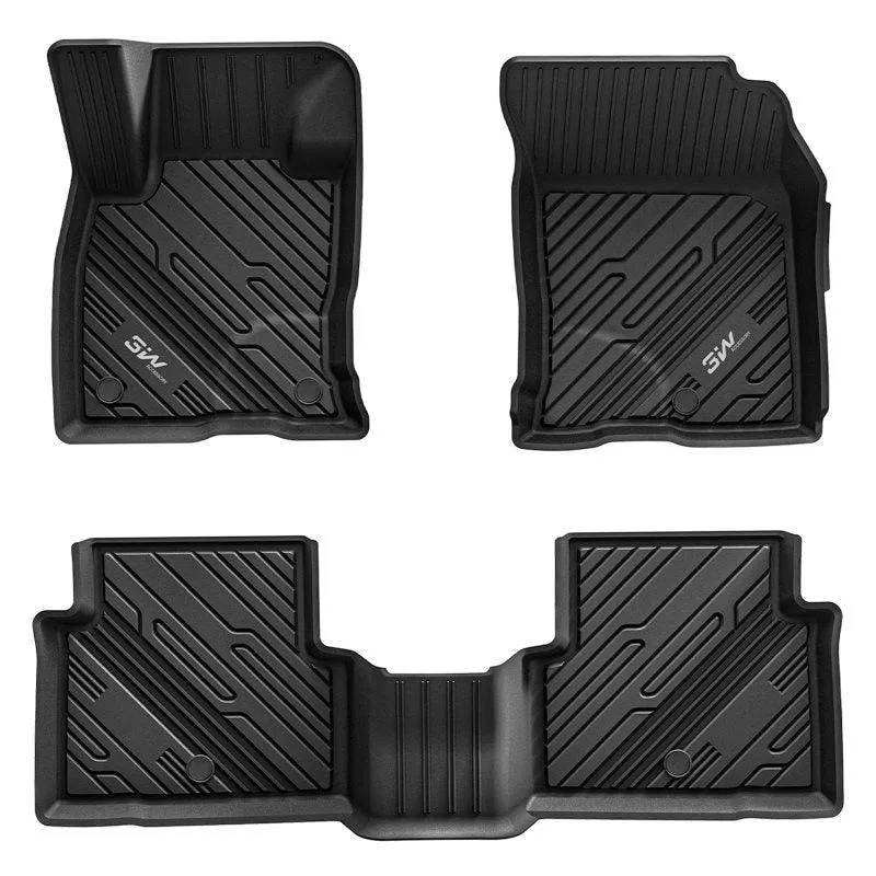 3W Ford Bronco Sport 2021-2024 Floor Mats TPE Material & All-Weather Protection