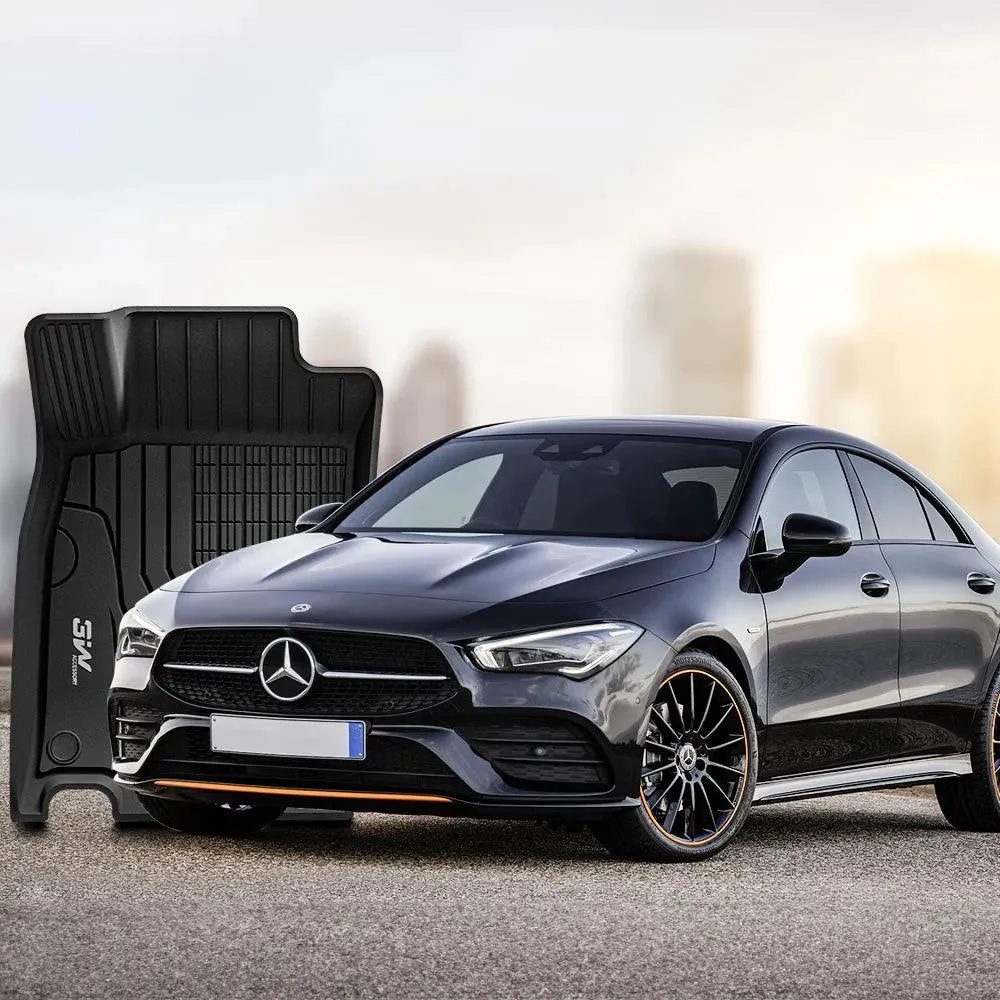 3W Mercedes-Benz CLA 2020-2024 Custom Floor Mats TPE Material & All-Weather Protection