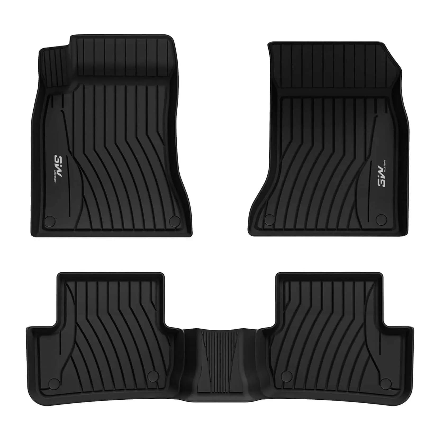 3W Mercedes-Benz CLA 2020-2024 Custom Floor Mats TPE Material & All-Weather Protection