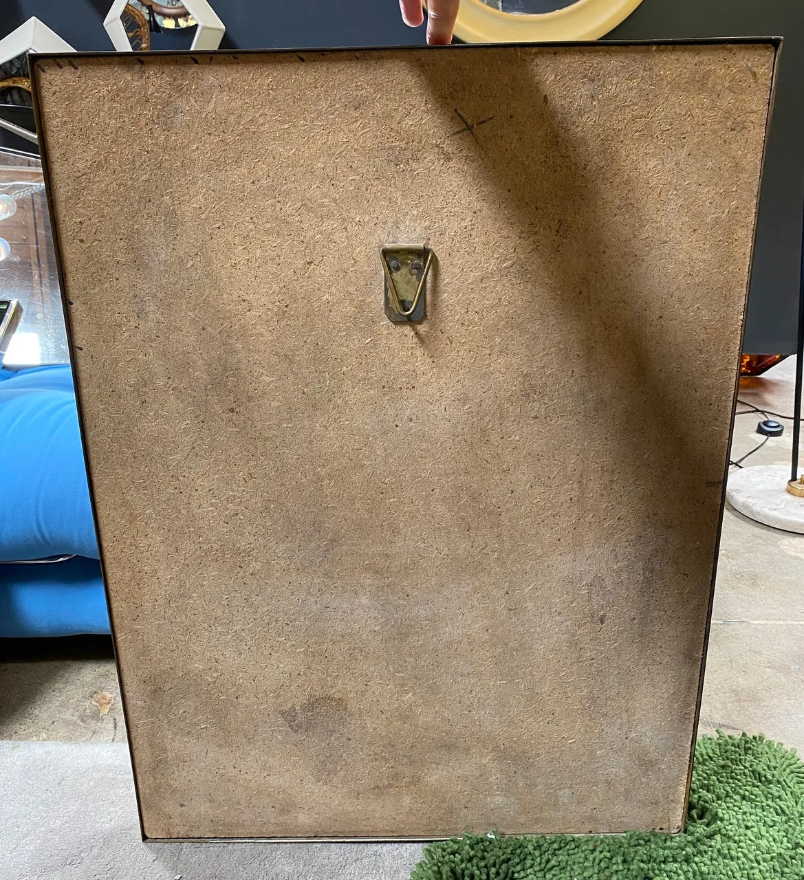 A Fine French 1970's Mirror Brass Casting Framed by Maison. Jansen