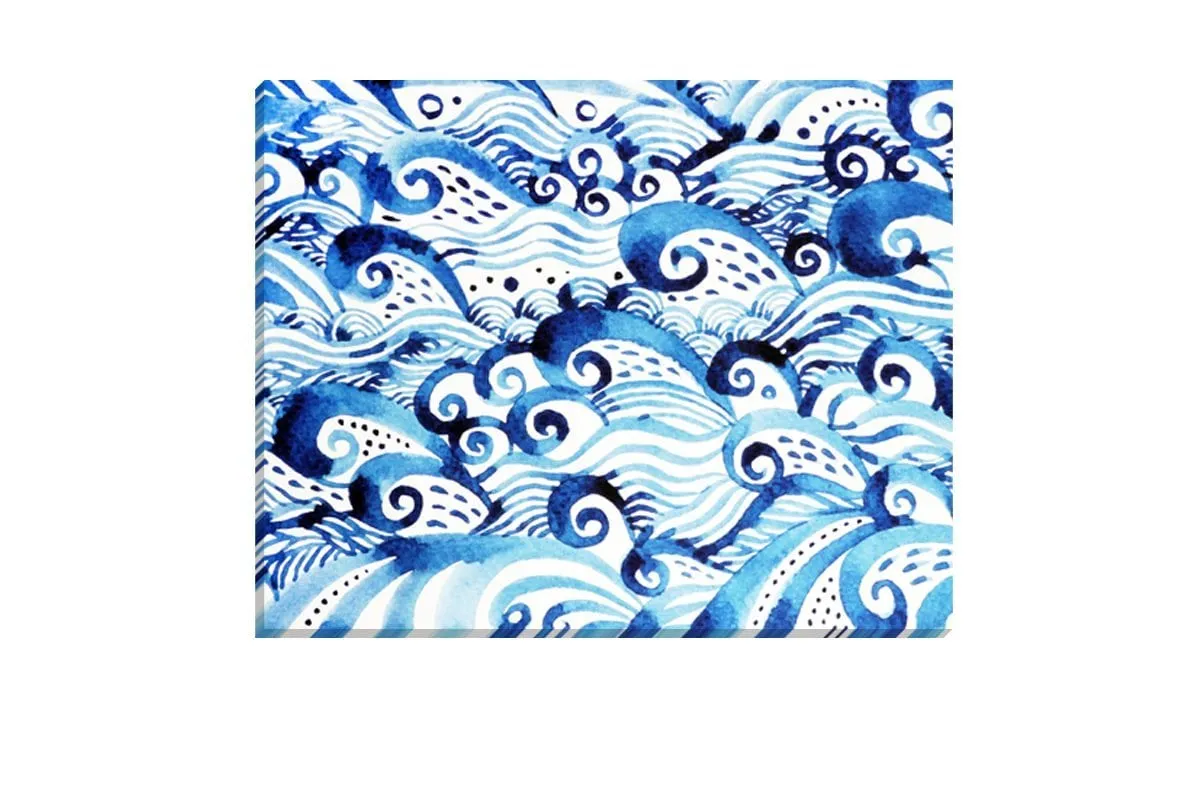 Abstract Ocean | Canvas Wall Art Print