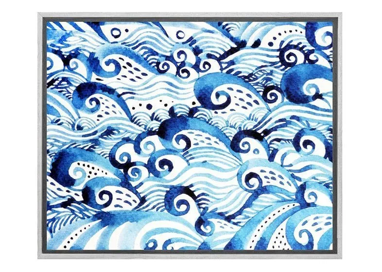 Abstract Ocean | Canvas Wall Art Print
