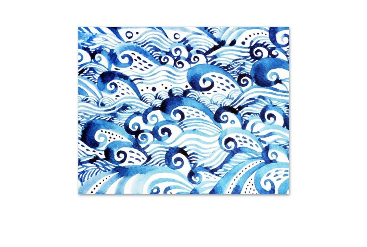 Abstract Ocean | Canvas Wall Art Print