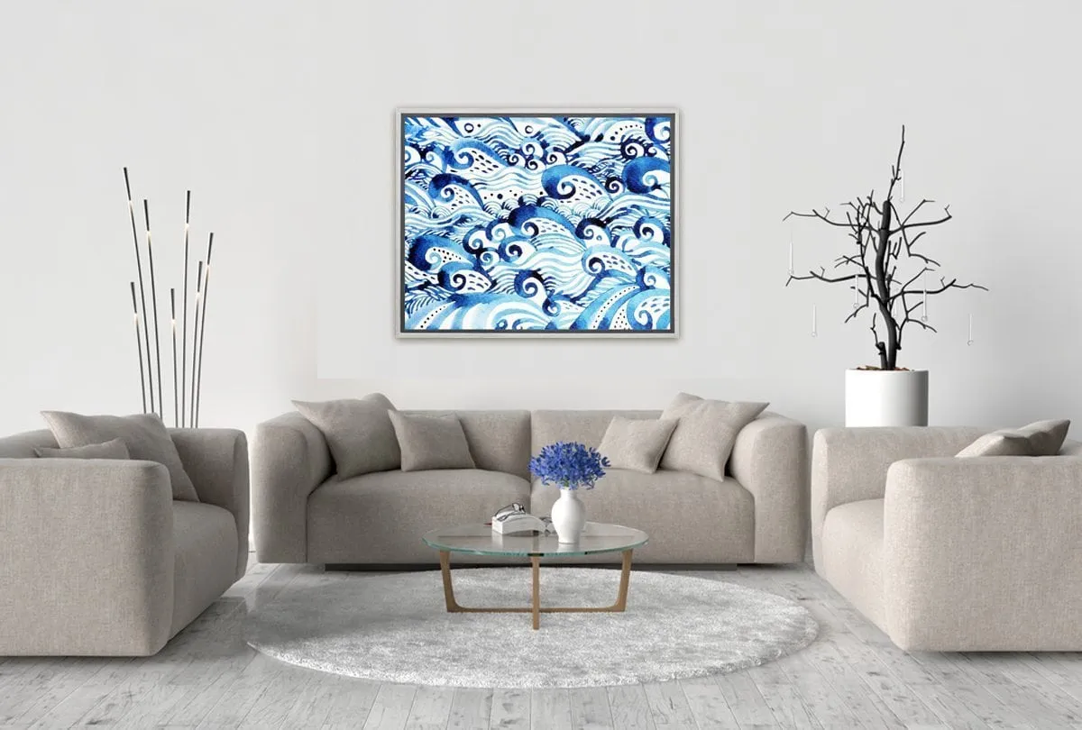 Abstract Ocean | Canvas Wall Art Print