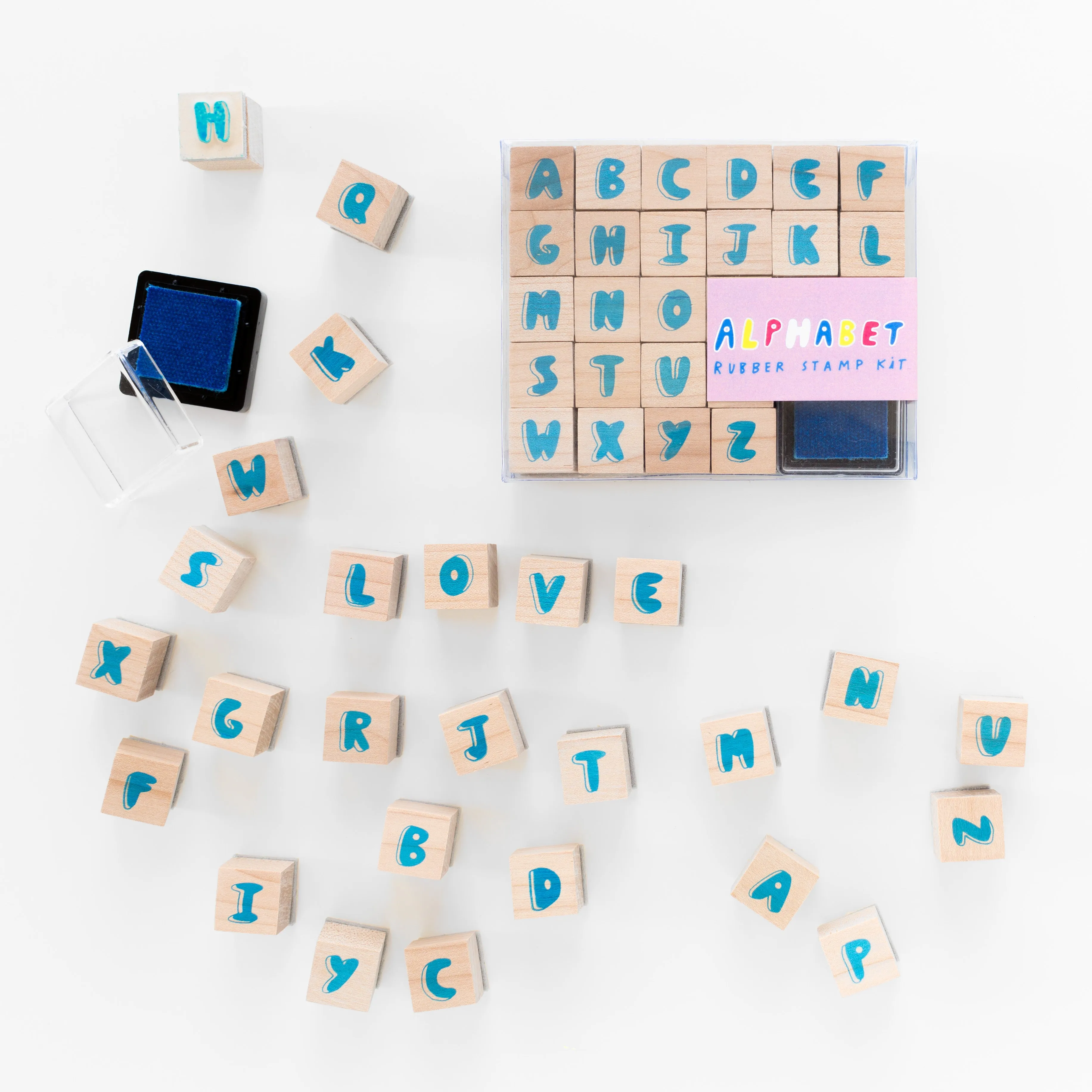Alphabet Rubber Stamp Kit