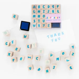 Alphabet Rubber Stamp Kit