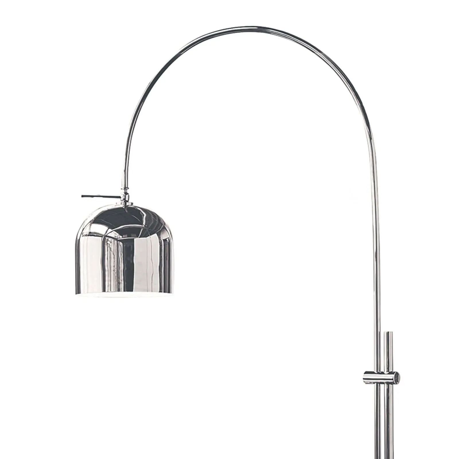 ARC FLOOR LAMP W/ METAL SHADE, POLISHED NICKEL