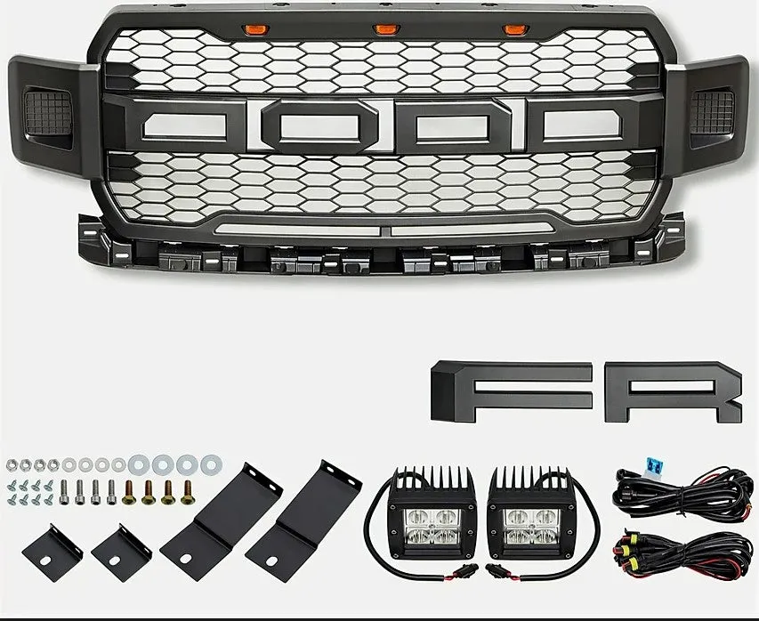 Auto Elegance Raptor Style Grille w/ Lights - F250/F350/F450