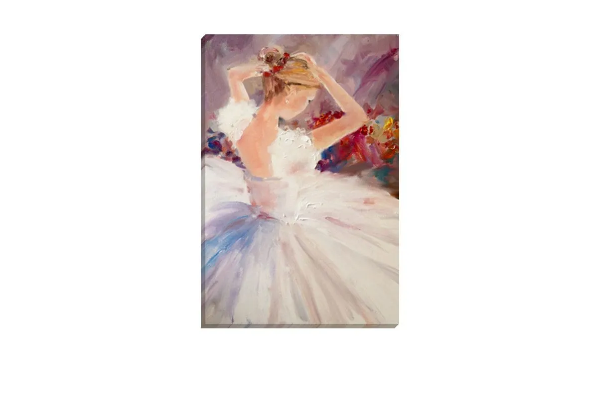 Ballerina White | Canvas Wall Art Decor