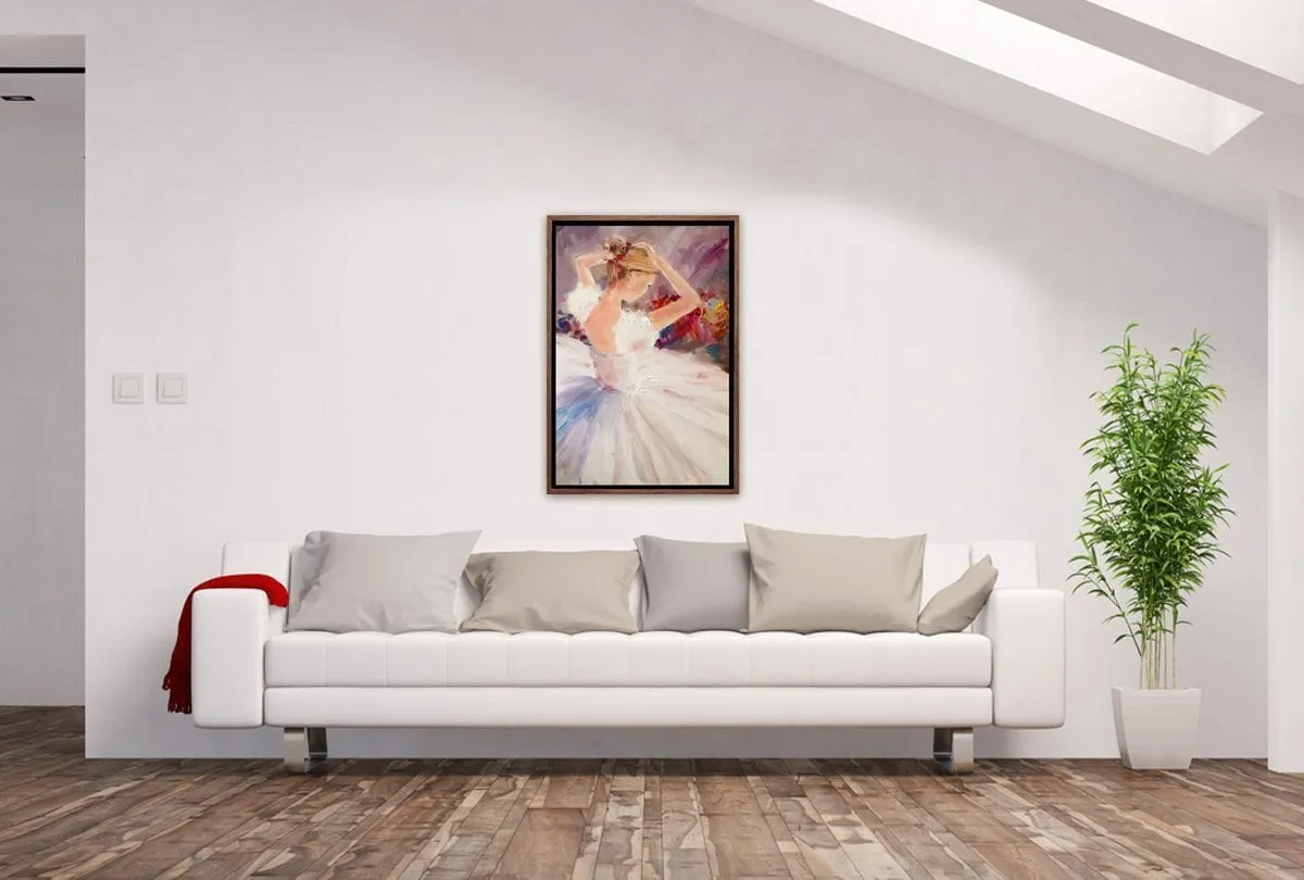 Ballerina White | Canvas Wall Art Decor