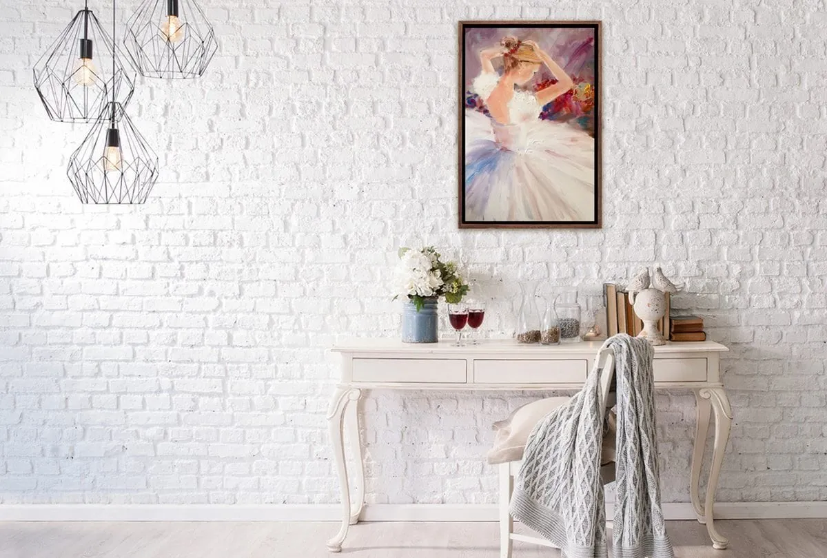 Ballerina White | Canvas Wall Art Decor