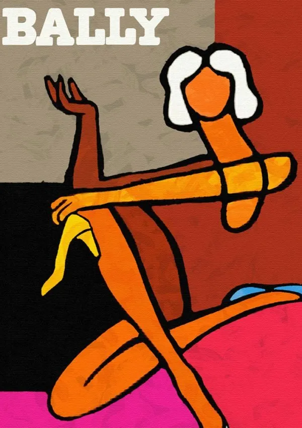 Bally Shoe Vintage Art