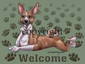 Basenji - Welcome - Mat