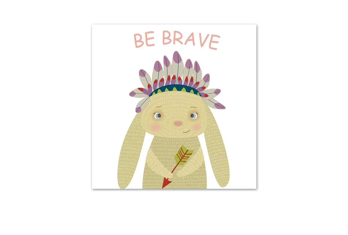 Be Brave | Canvas Wall Art Print