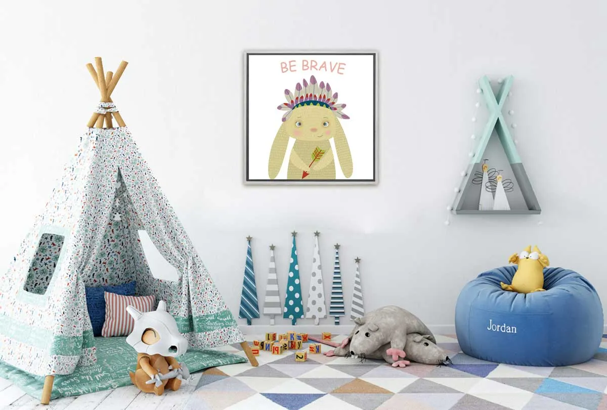 Be Brave | Canvas Wall Art Print