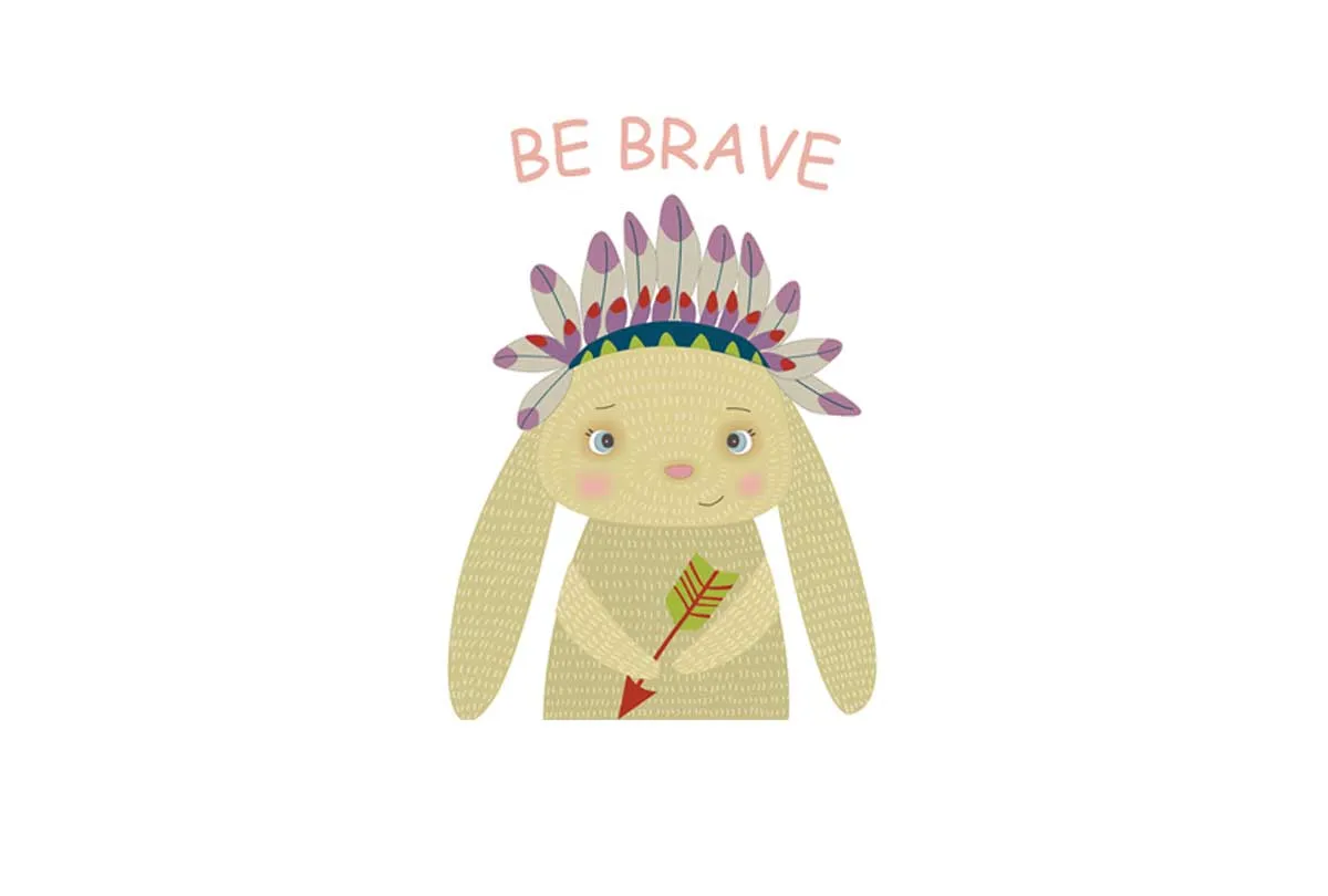 Be Brave | Canvas Wall Art Print