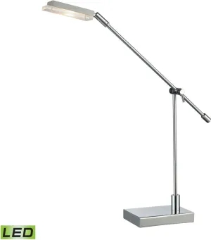 Bibliotheque Adjustable Led Desk Lamp In Polished Chrome