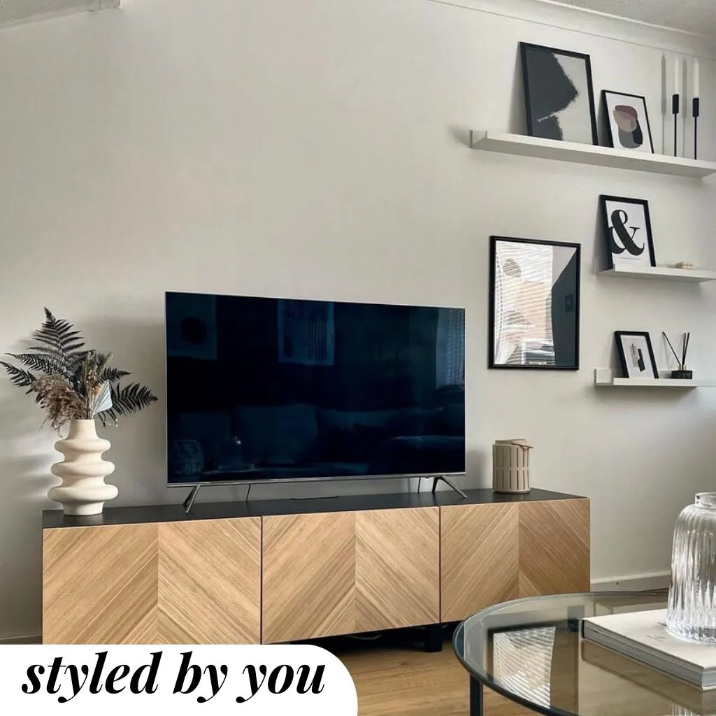 Black Geometric Shape Framed Art