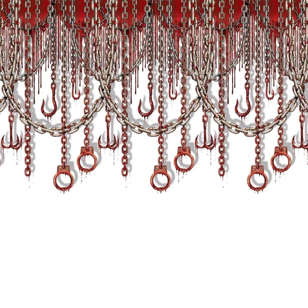 Bloody Chains & Hooks Backdrop