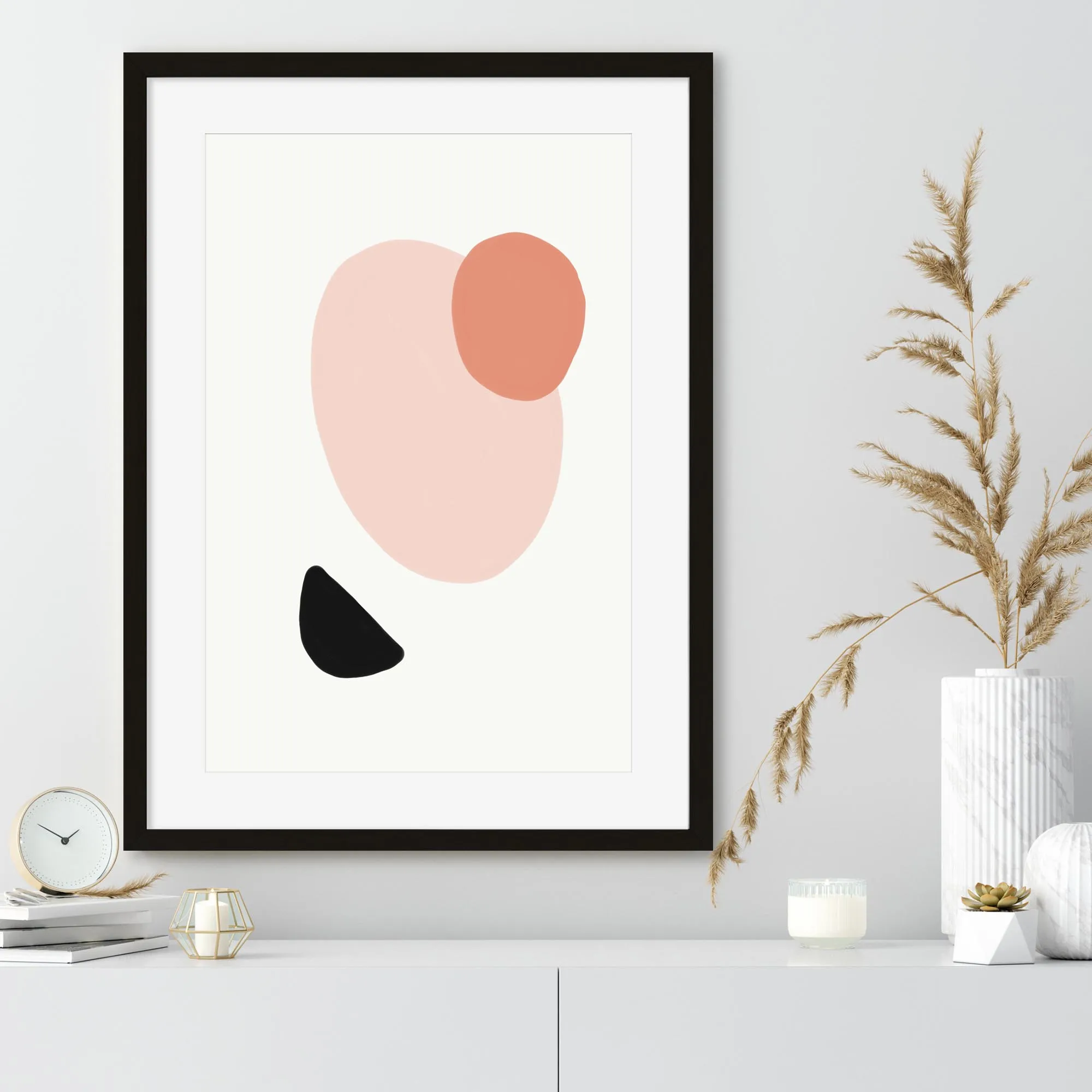 Bright Shapes Framed Art