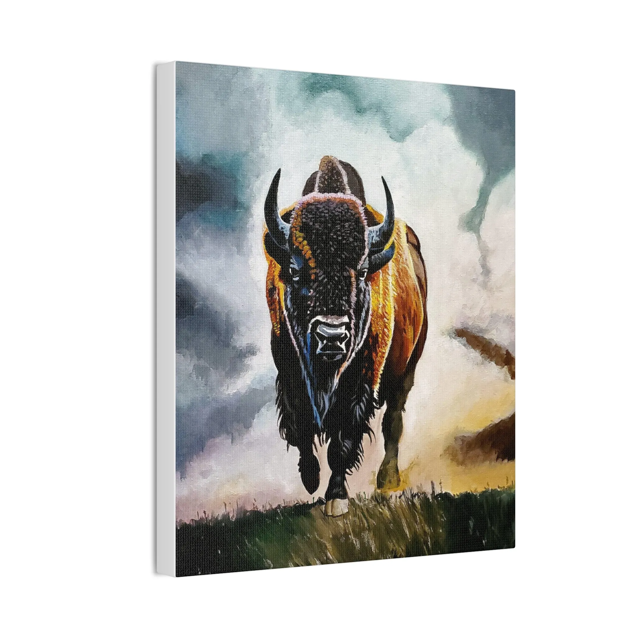 Buffalo stretched canvas, .75"