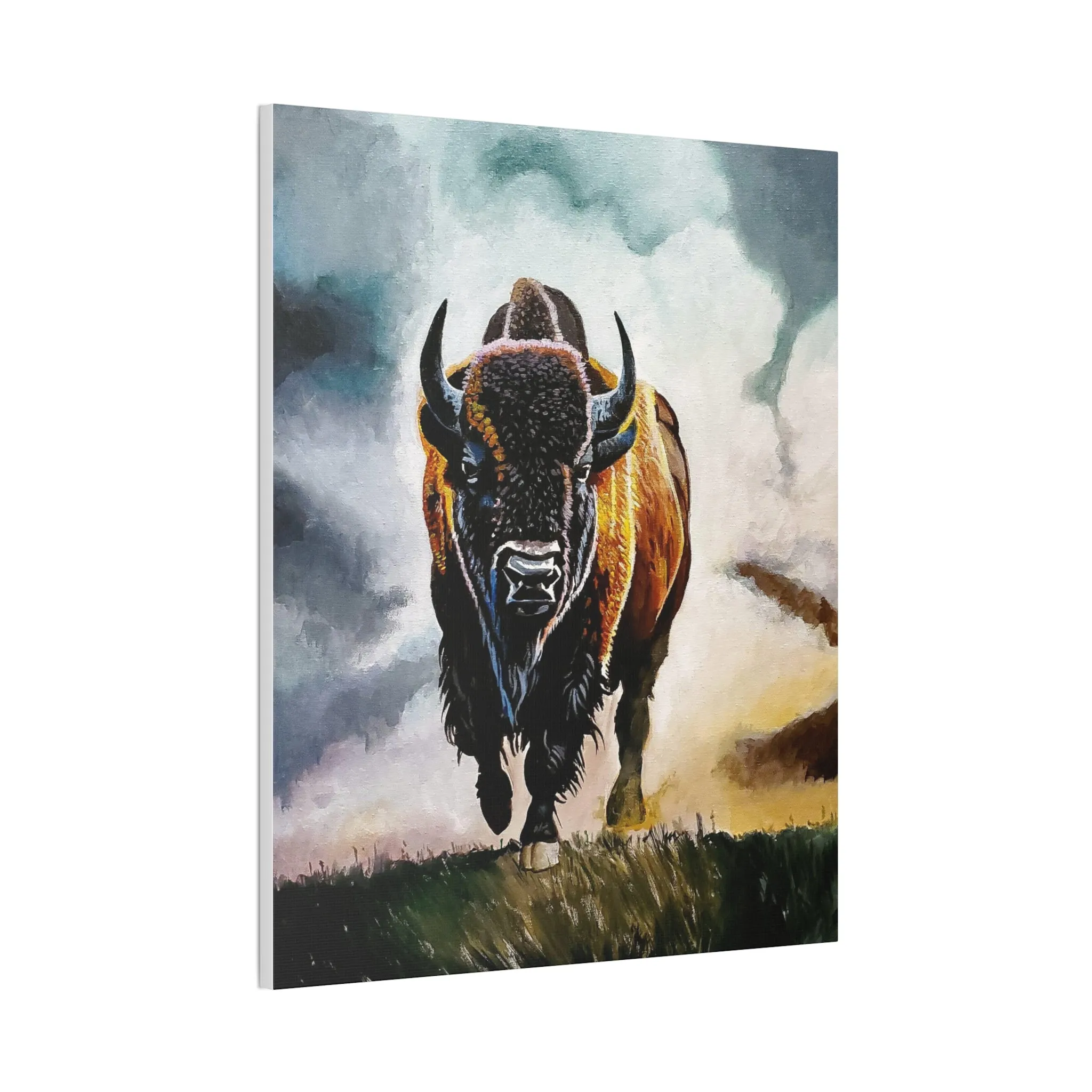 Buffalo stretched canvas, .75"