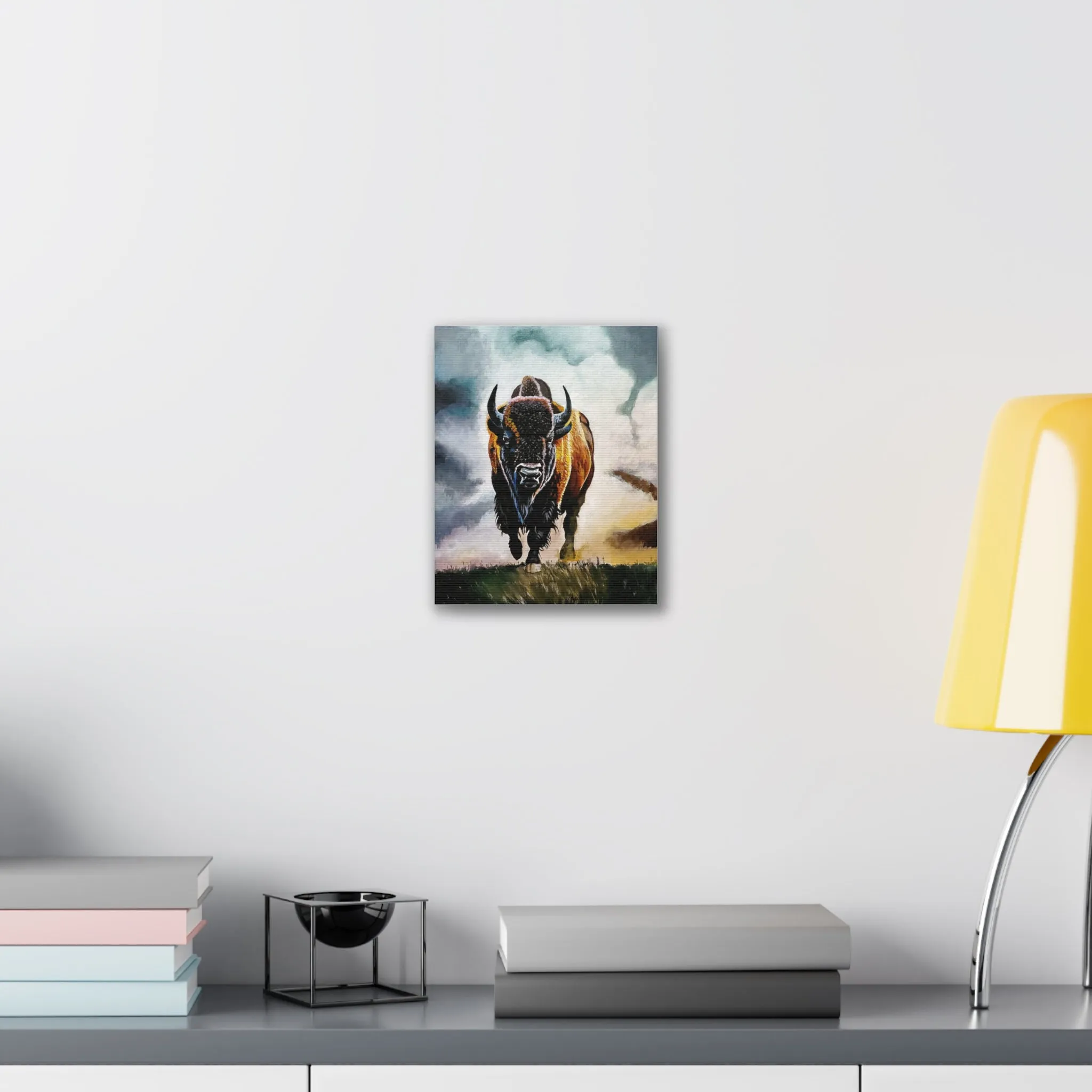 Buffalo stretched canvas, .75"