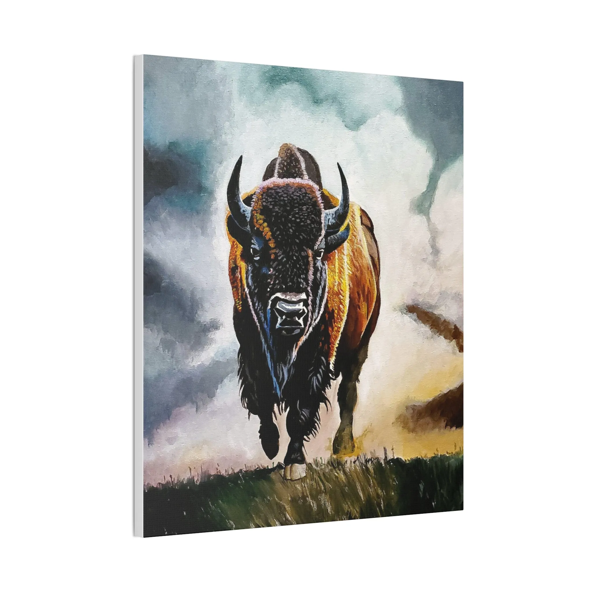 Buffalo stretched canvas, .75"