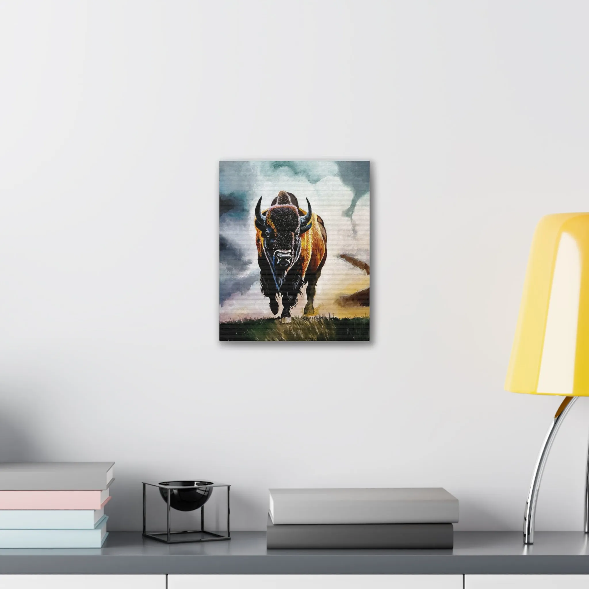Buffalo stretched canvas, .75"