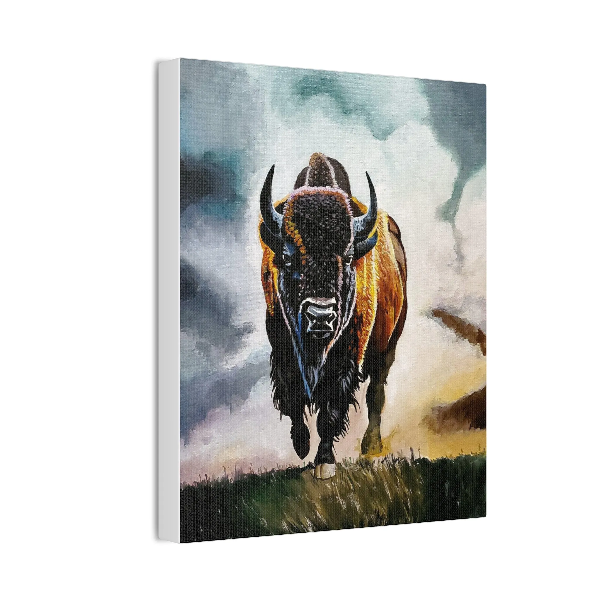 Buffalo stretched canvas, .75"