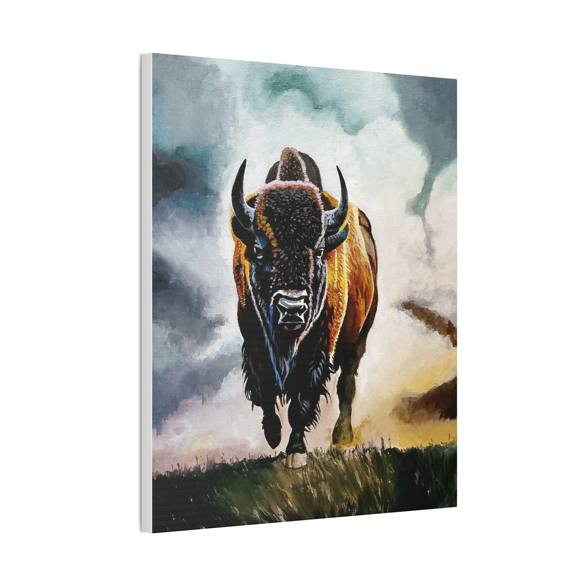 Buffalo stretched canvas, .75"