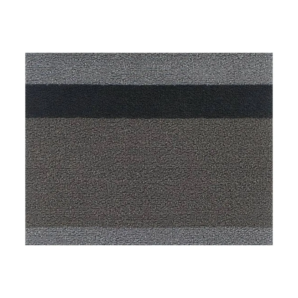 Chilewich Doormat Bold Stripe Silver/Black 46x71
