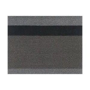 Chilewich Doormat Bold Stripe Silver/Black 46x71