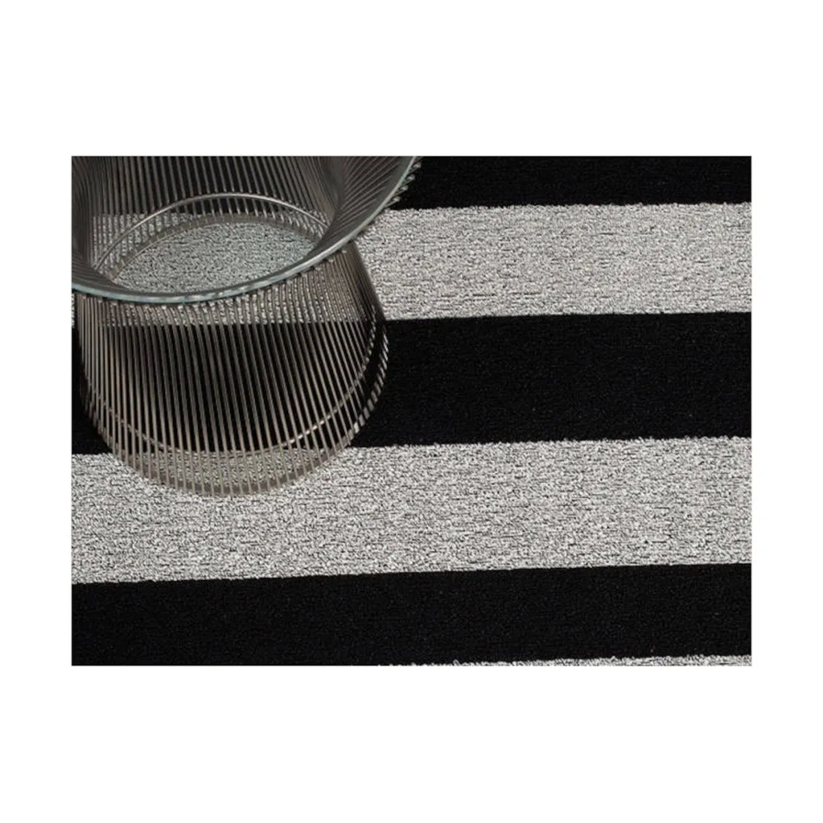 Chilewich Utility Mat Bold Stripe Black and White  61x91cm