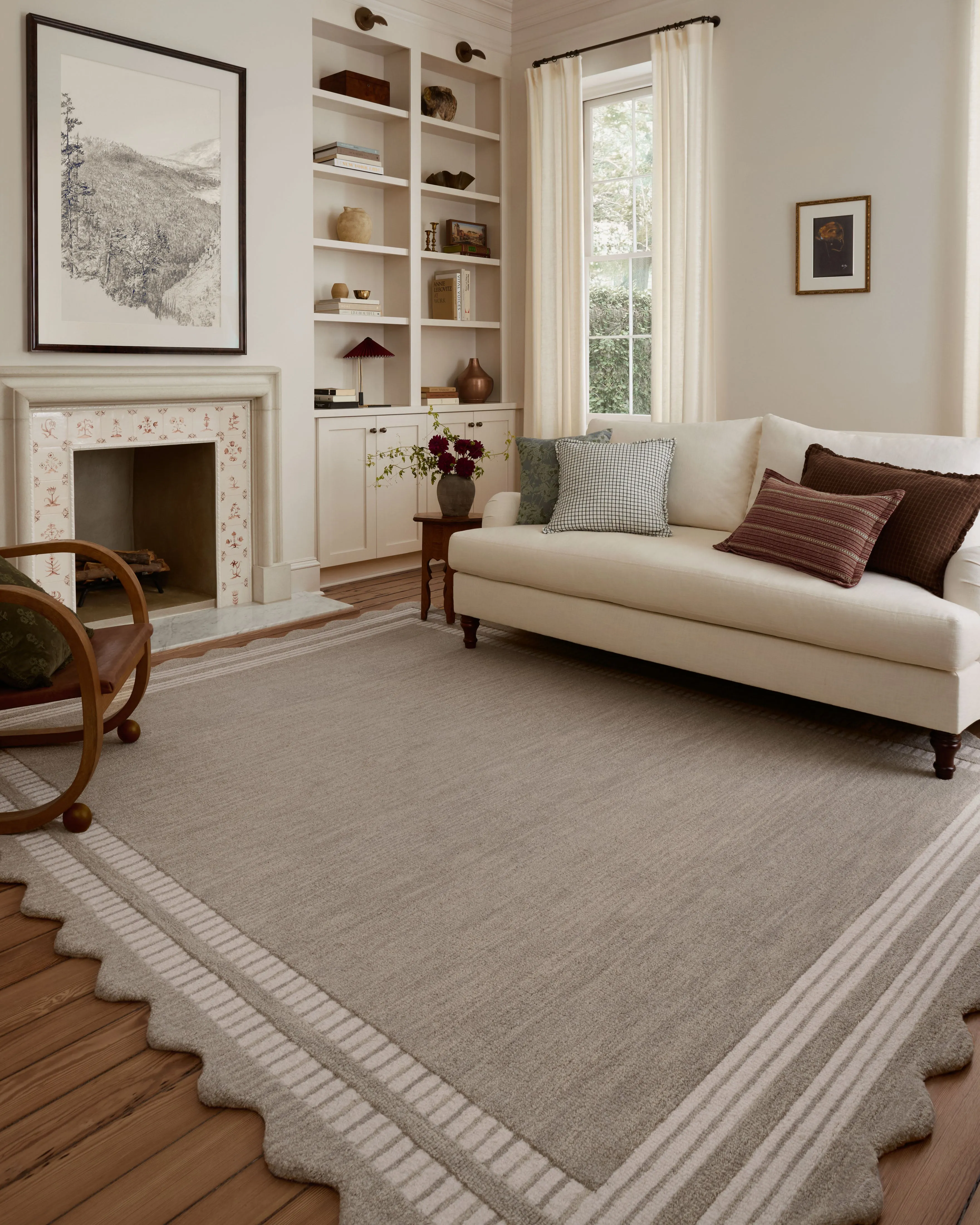 Chris Loves Julia x Loloi Scottie Fog / Ivory