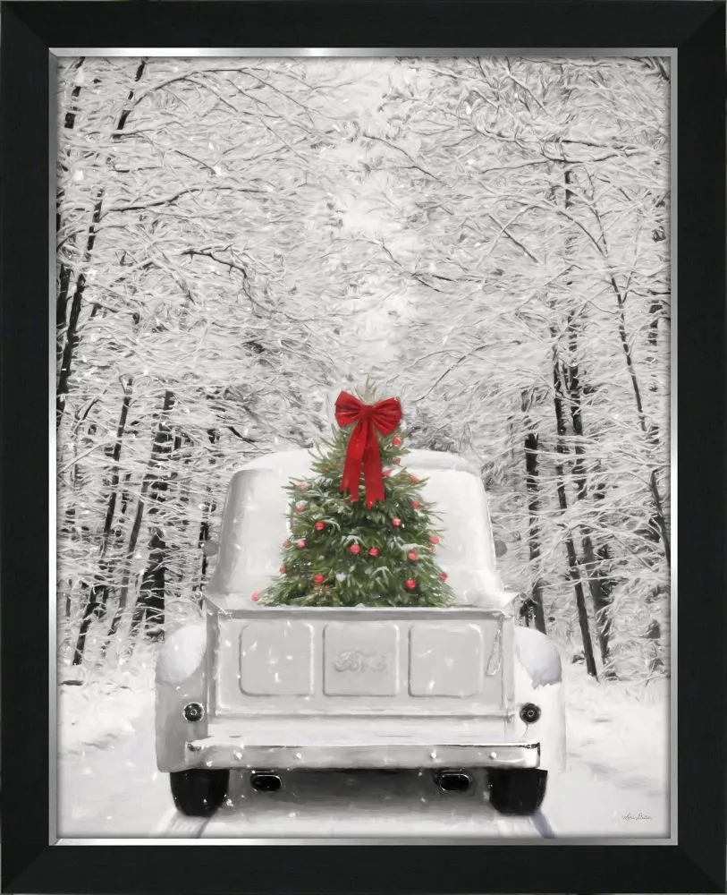 Christmas - Snowy Drive Christmas Art