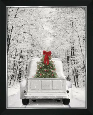 Christmas - Snowy Drive Christmas Art