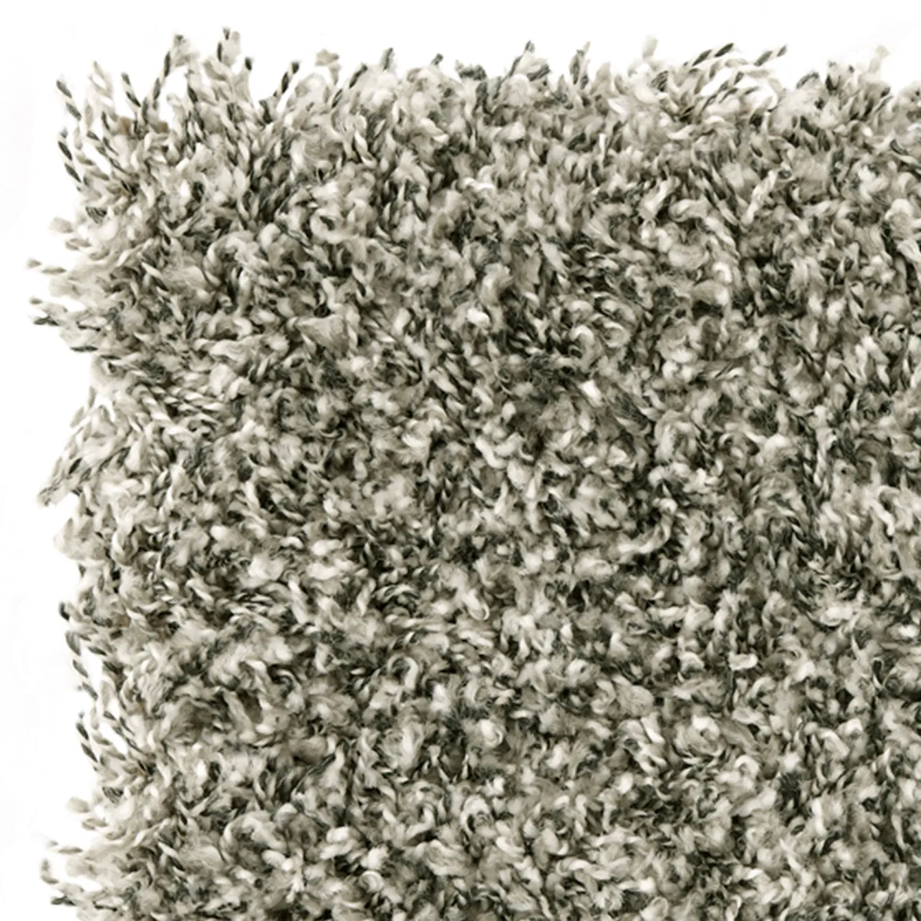 Cosy Plush Soft Shaggy Rug (Grey/Black/Cream, 120 x 170cm)