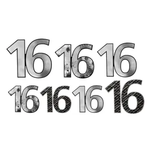 Cut-Outs "16" Foil