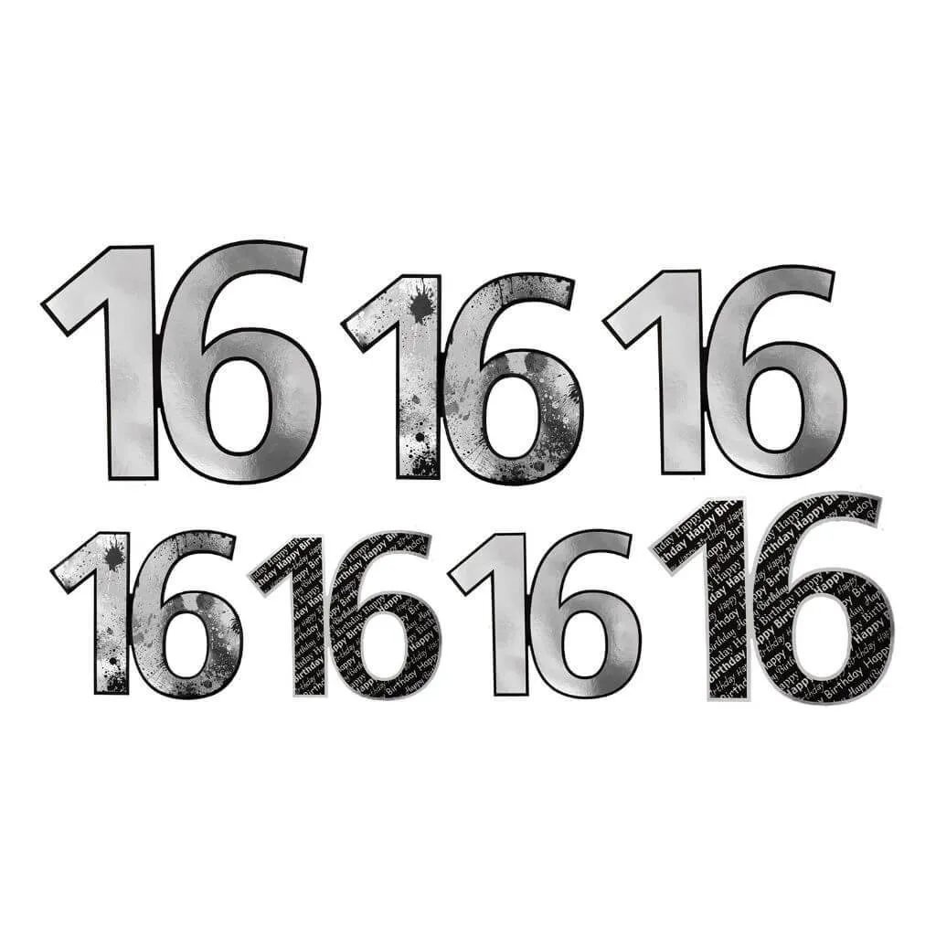 Cut-Outs "16" Foil