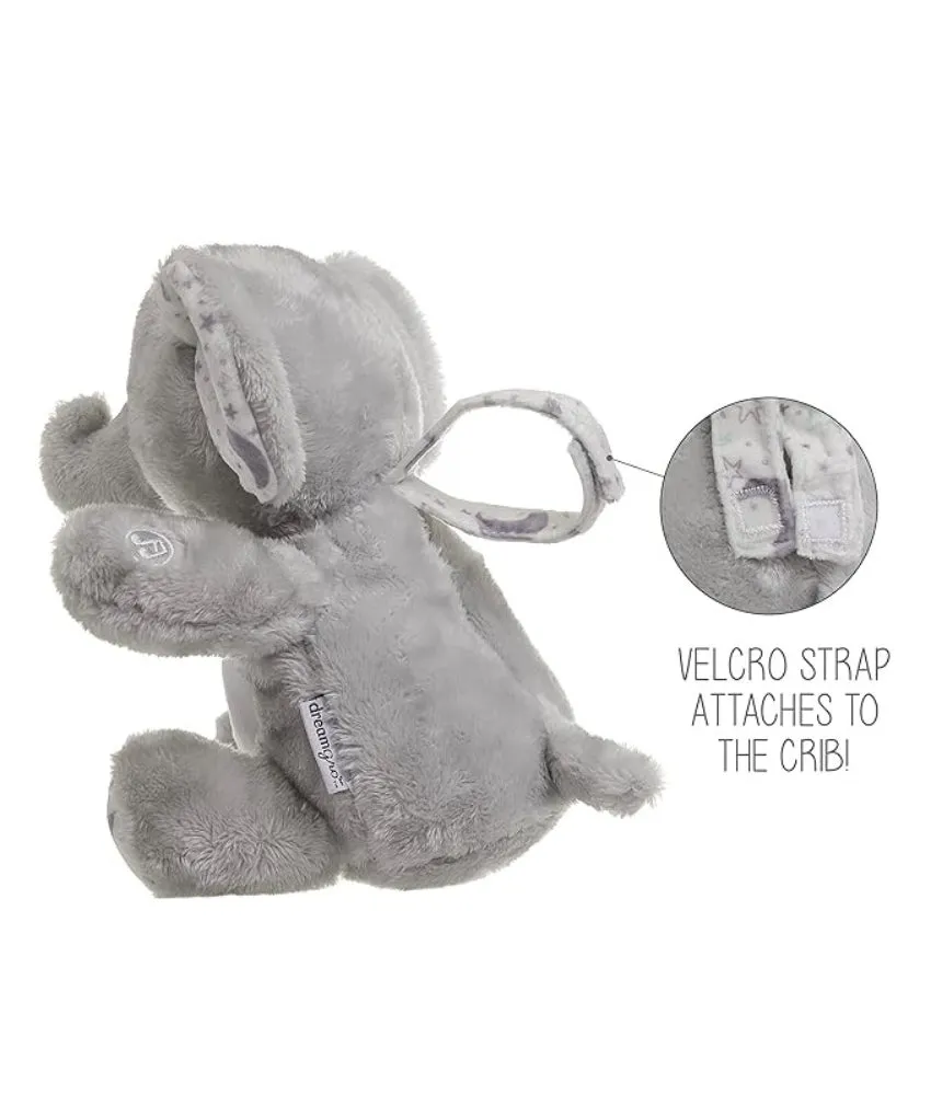 DreamGro Plush Animal Toys - White Elephant