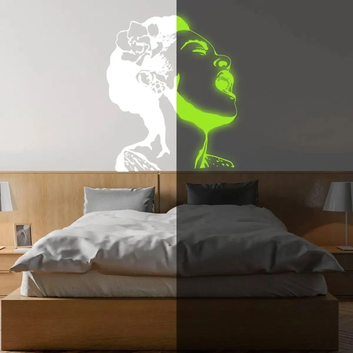 EnchantGlow: Luminous Night Glow Wall Sticker Decal, Radiant Wall Art Illumination