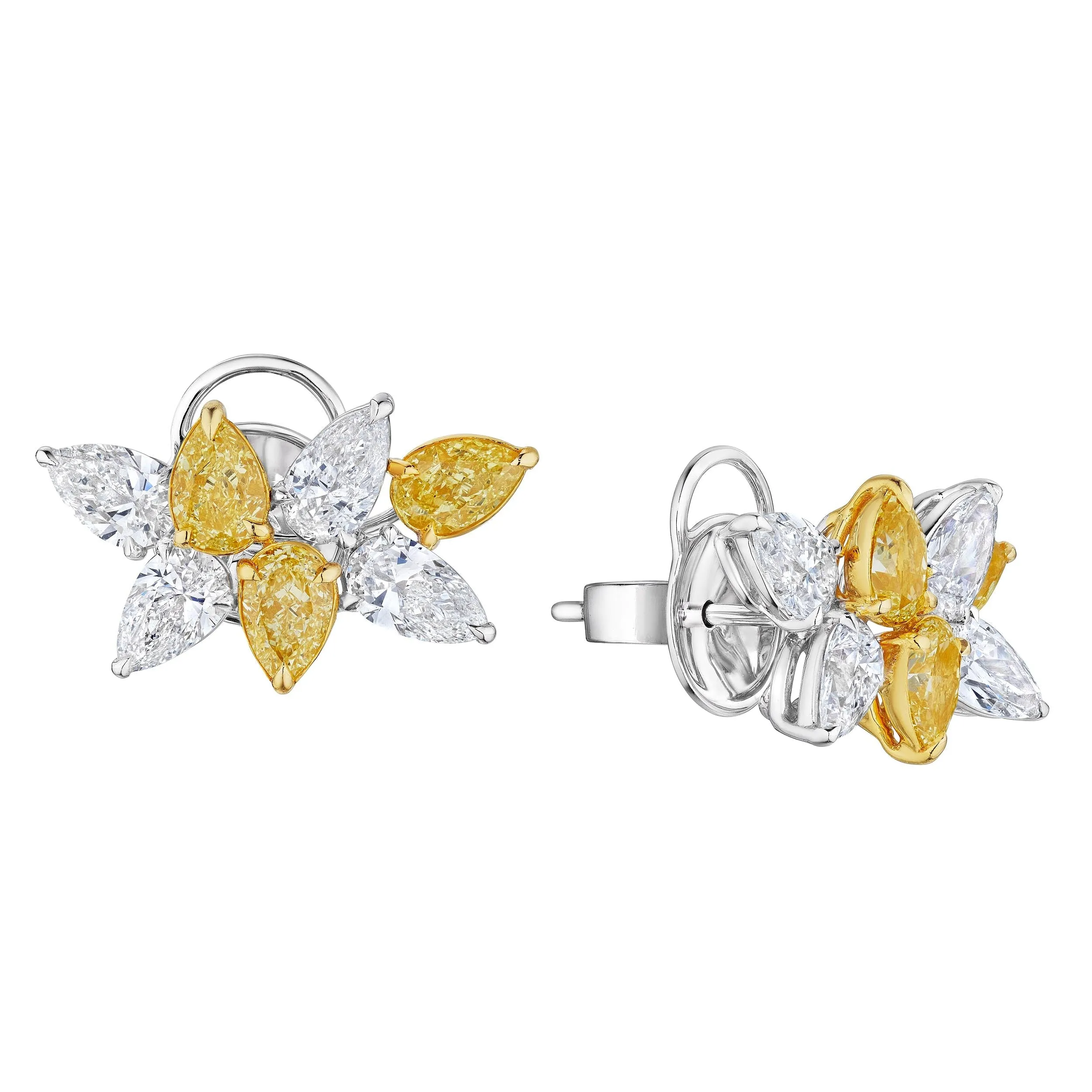 'Eternal Radiance' Cluster Earrings, 3.26 CT
