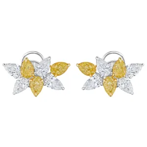 'Eternal Radiance' Cluster Earrings, 3.26 CT