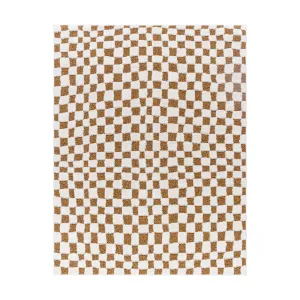 Floyd Camel Checkered Rug