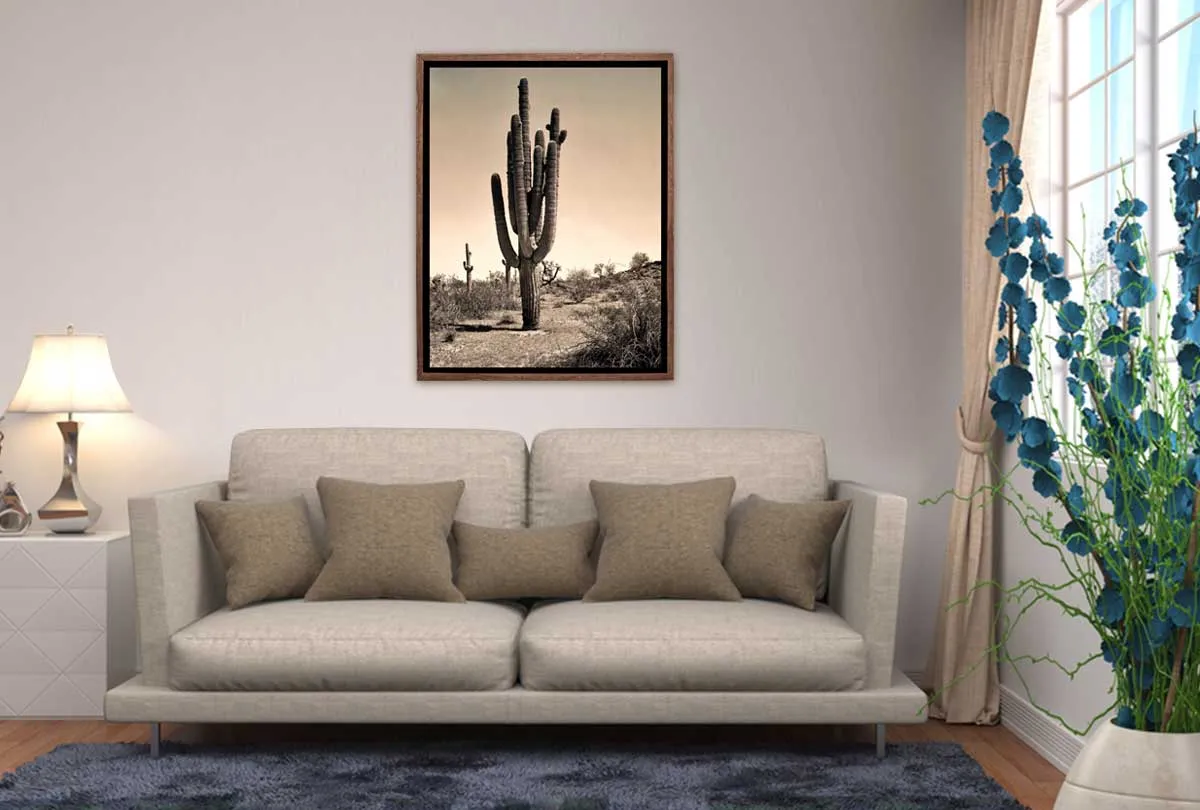 Gigantic Cactus, Arizona, USA | Canvas Wall Art Print